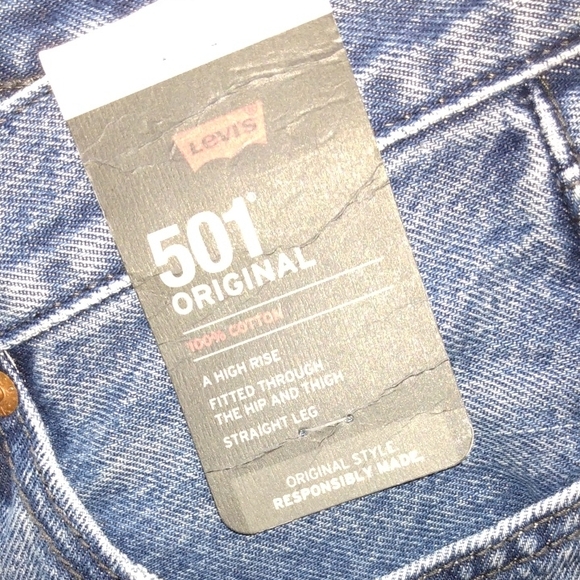 Levi's 501 Original Blue Jeans - Picture 3 of 16